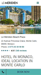 Mobile Screenshot of lemeridienmontecarlo.com